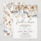 Erotisch verliefd, bruidsbrunch, bruidsfeestje kaart (Voorkant / Achterkant)