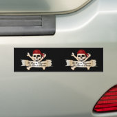 Err is mens, Arr is Pirate Bumpersticker (Op auto)