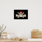 Err is mens, Arr is Pirate Poster (Keuken)