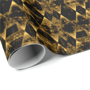 Erratische goud en zwarte diamant cadeaupapier