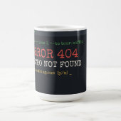 Erreur 404 Métro Non Trouvé Mug Funny Programmer (Centre)