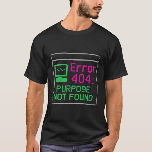 Erreur 404 : Objet introuvable T-shirt Retro Tech (Devant)