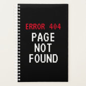 Erreur 404 Page Planificateur introuvable pour le (Devant)