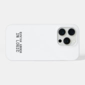 Erreur de syntaxe dans le minimalisme technique  (Verso Horizontal)