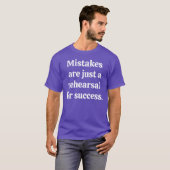 Erreurs simples T-shirt noir (Devant entier)