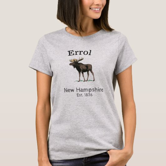 Errol New Hampshire, Moose, dames T-shirt (Voorkant)