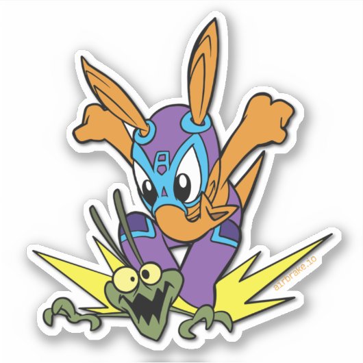 Erron Bug Smash Sticker (Voorkant)