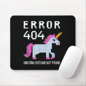 Error 404 Unicorn Costume Found Halloween Programm Muismat (Met muis)