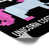 Error 404 Unicorn Costume Found Halloween Programm Poster (Hoek)