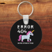 Error 404 Unicorn Costume Found Halloween Programm Sleutelhanger (Voorkant)