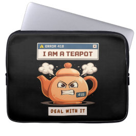 Error 418: I Am a Teapot. Laptop Sleeve