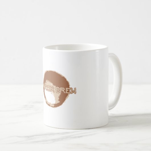 Error Brew-Mok | Retro Pixelated Coffee Cup met " Koffiemok (Voorkant rechts)
