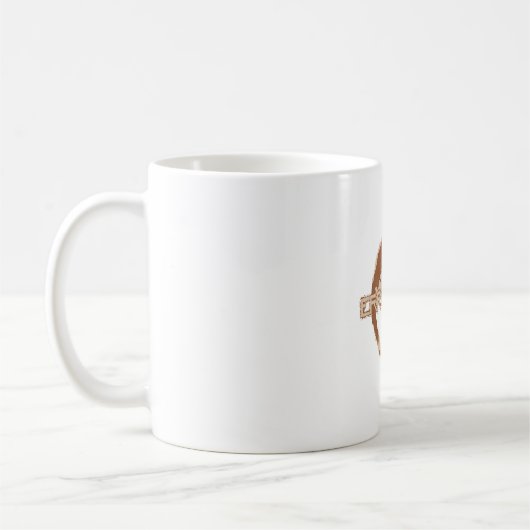Error Brew-Mok | Retro Pixelated Coffee Cup met " Koffiemok (Links)