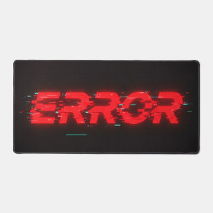 "ERROR" Glitch Esthetische Uitgebreide Bureaumat