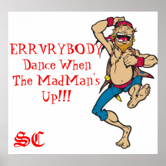 ERRVRYBODY Dance als de Madman op POSTER is