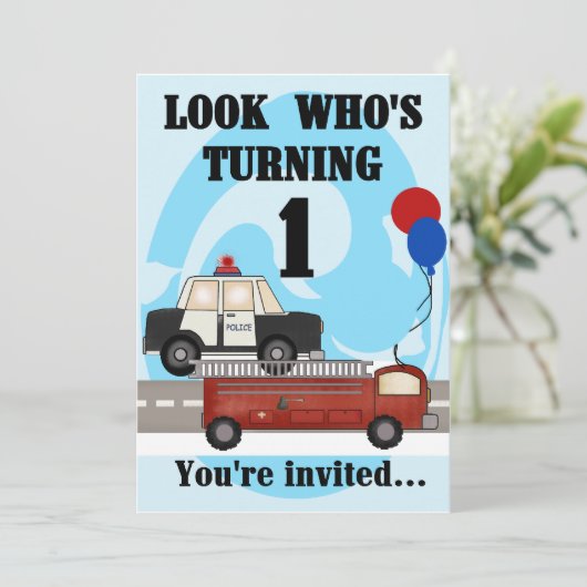 Ęrs invitations d'anniversaire de secours (Debout devant)