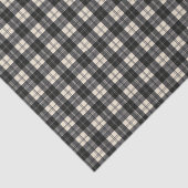Erskine Black en White Scottish Tartan Tissuepapier (Detail)
