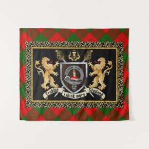 Erskine Clan Badge & Motto w/Lions Wandkleed