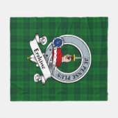 Erskine Hunting Clan Badge Tartan Pset Fleece Deken (Voorkant (Horizontaal))