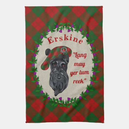 Erskine Scottie Dog Kitchen Towel Theedoek (Verticaal)