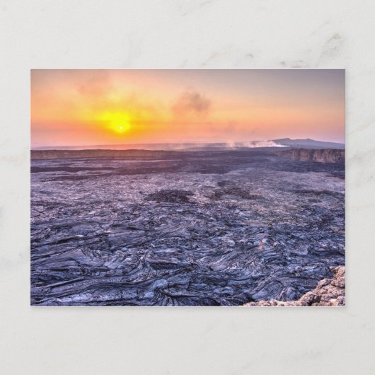 Erta Ale Volcano, Ethiopisch Briefkaart (Voorkant)