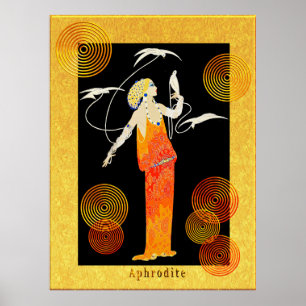 ERTE Aphrodite (artistiquement modifié) Affiche