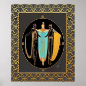 ERTE Art Deco Three-Dames Poster (Voorkant)