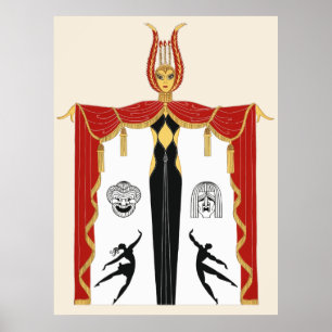 Erté - Broadway's in Mode Poster