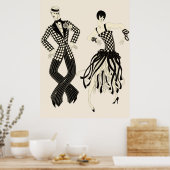 Erté - Charleston Paar Poster (Keuken)