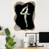 Erté - De cijfers suite, het nummer 4 Poster (Thuiskantoor)
