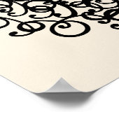 Erté - De cijfers suite, het nummer 9 Poster (Hoek)