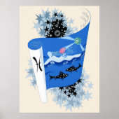 Erté - De dierenriem suite, Vissen Poster (Voorkant)