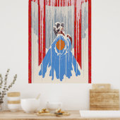 Erté - De gevangene van Love Poster (Keuken)