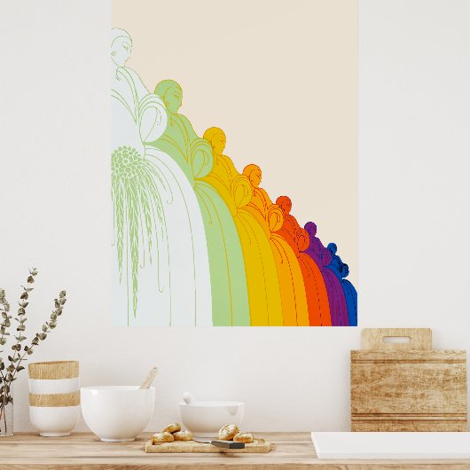 Erté - De jaren twintig herinnerde suite, dames Poster (Keuken)