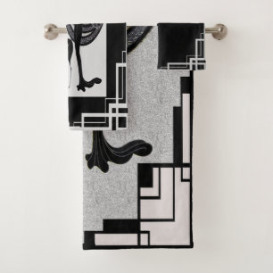 Erte de la dame aux chiens Art déco