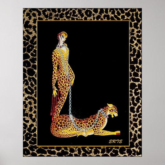 Erte - De Leopard Lady Poster (Voorkant)