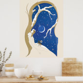 Erté - De Seizoenen, Winter, 1970 Poster (Keuken)