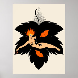 Erté - De Zeven Dodelijke Zonden Suite, Lust Poster