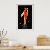 Erté Exhibition Poster Vintage Art Deco Print 1 (Cuisine)