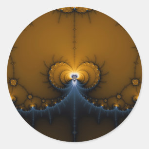 Erte - Fractal Ronde Sticker