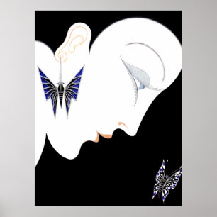 Erté - Harper's Bazaar, mei 1928 [nacht] Poster