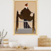 Erté - Het balkon Poster (Keuken)