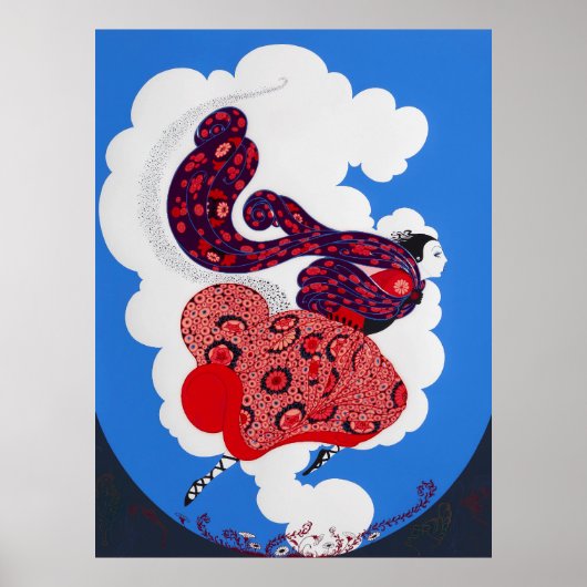 Erté - Pursuit of Flore Poster (Voorkant)