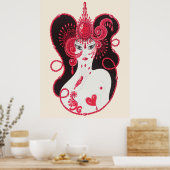 Erté - The Precious Stones Suite, Ruby, 1969 Poster (Keuken)