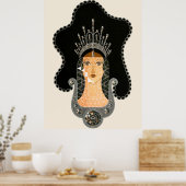 Erté - The Precious Stones Suite, saffier, 1969 Poster (Keuken)