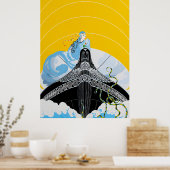 Erté - Verrassingen van het Zee Poster (Keuken)