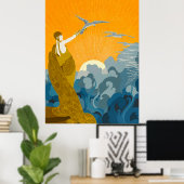 Erté - Vleugels van de Overwinning Poster (Thuiskantoor)
