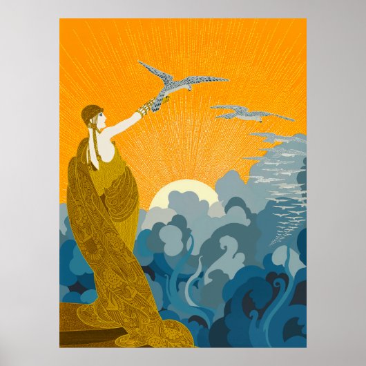 Erté - Vleugels van de Overwinning Poster (Voorkant)