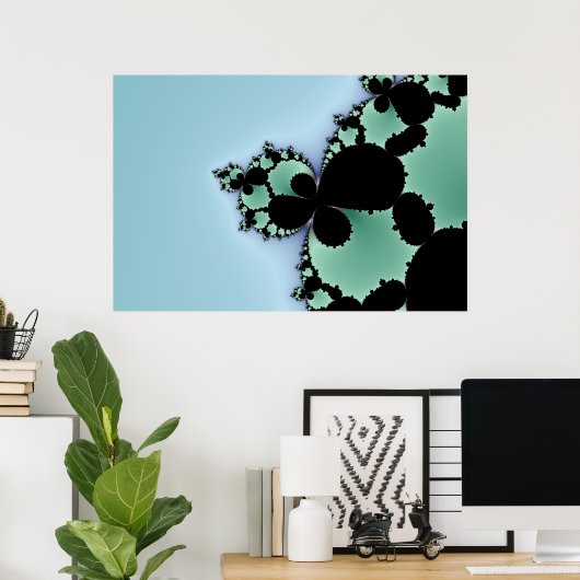 Ertipel - Fractal Poster (Thuiskantoor)