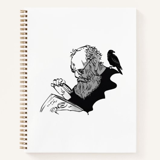 Érudit Dark Academia & Cahier de notes esquisse go (Devant)